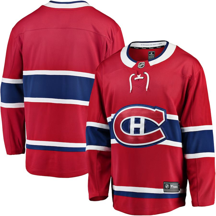 Men Montreal Canadiens Fanatics Branded Red Breakaway Home NHL Jersey